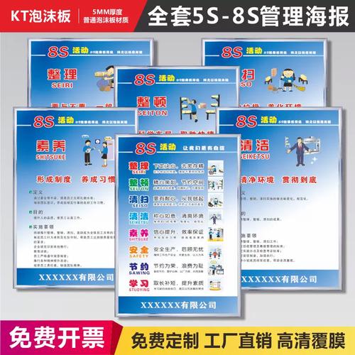 5S/6S/7S/8S質(zhì)量管理制度牌 工廠車間安全生產(chǎn)與企業(yè)文化宣傳全攻略
